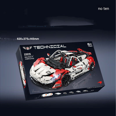 Auto Deportivo Tecnológico de Bloques de Construcción - Modelo Armable Antiestés - Image 2