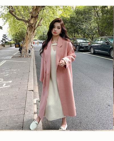 Abrigo Reversible de Cachemira y Lana para Mujer - Otoño e Invierno - Image 17