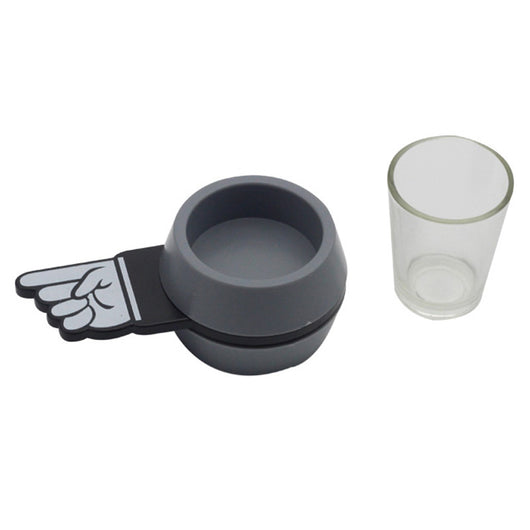 Black remote control mouse toy with a flocking texture and a black remote control on a white background. - Image 12