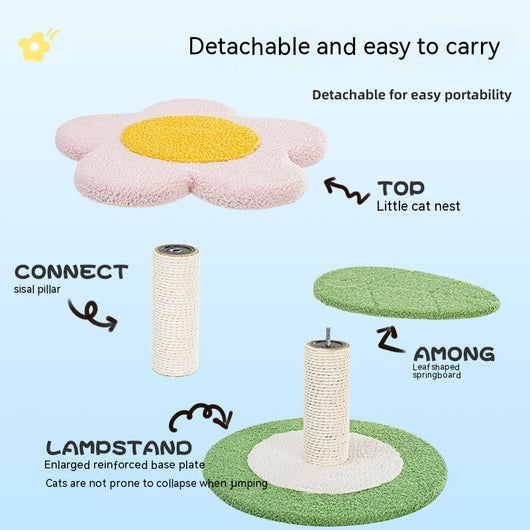 Árbol para Gatos Girasol - Centro de Juegos y Descanso para Gatos Pequeños y Medianos - Image 11