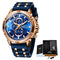 Reloj Deportivo para Hombre Cuarzo Correa Silicona Resistente al Agua