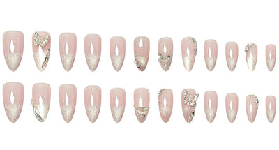 Pegatinas de Uñas Mariposa Efecto Ojo de Gato con Diamantes - Image 12