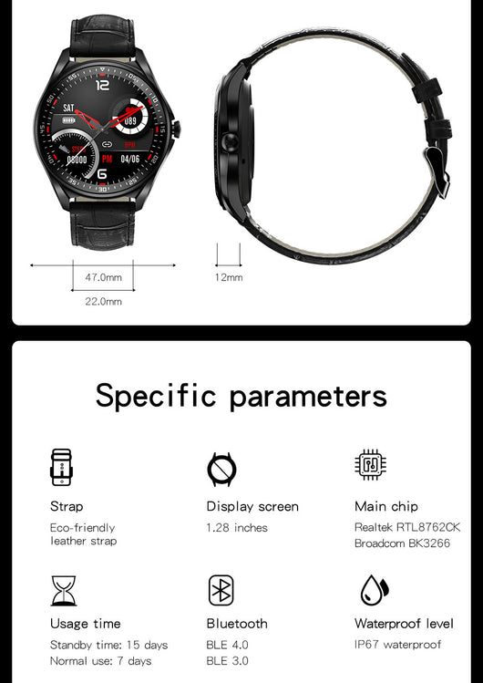 Reloj Inteligente con Monitor de Salud, Llamadas Bluetooth y Modo Ejercicio - Image 22