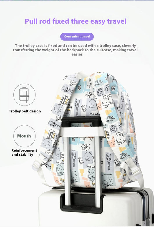 Mochila Escolar Impresa de Gran Capacidad para Estudiantes de Secundaria - Image 36
