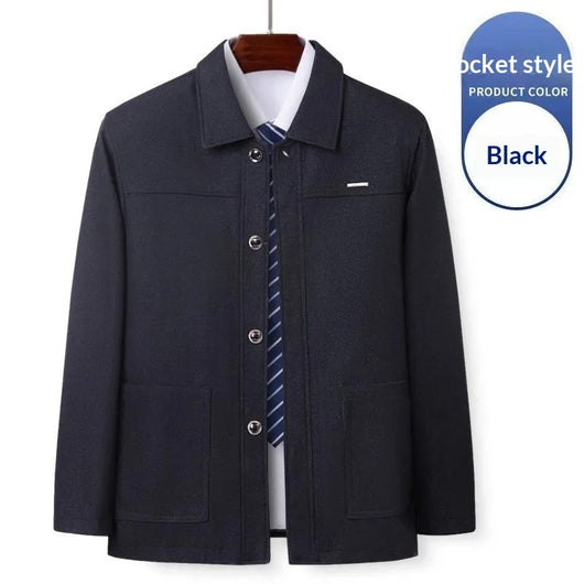 Chaqueta Casual Suelta con Solapa para Hombre - Estilo Moderno - Image 14