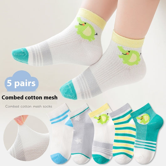 Calcetines de Malla Finos de Dibujos Animados para Niños - Image 6