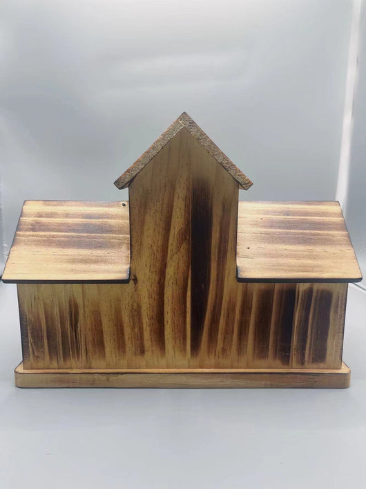 Nido de Pájaro de Madera - Adorno Decorativo Rústico para Exteriores - Image 3