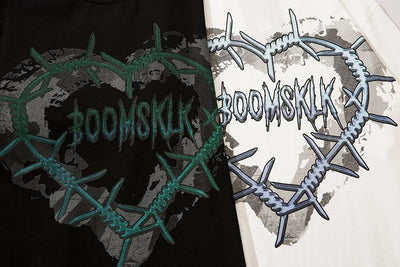 Sudadera Oversize Gótica Punk con Estampado - Manga Larga Estilo Harajuku - Image 5