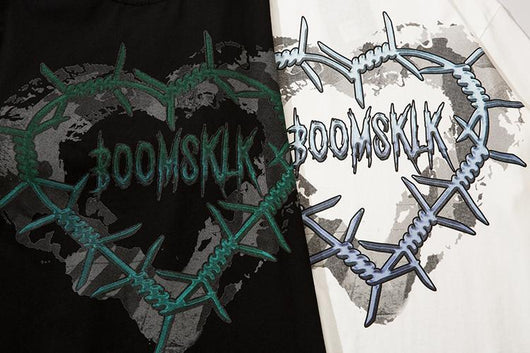 Sudadera Oversize Gótica Punk con Estampado - Manga Larga Estilo Harajuku - Image 5