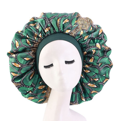 Sombrero Redondo Estampado de Satén con Elasticidad para Mujer - Image 18