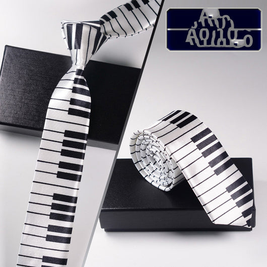 Corbata Angosta Notas Musicales 5cm - Diseño Personalizado Estudiante - Image 22