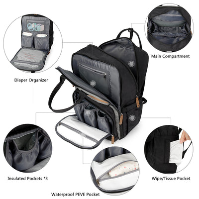 Mochila Térmica de Gran Capacidad para Bebé y Viajes al Aire Libre - Image 17