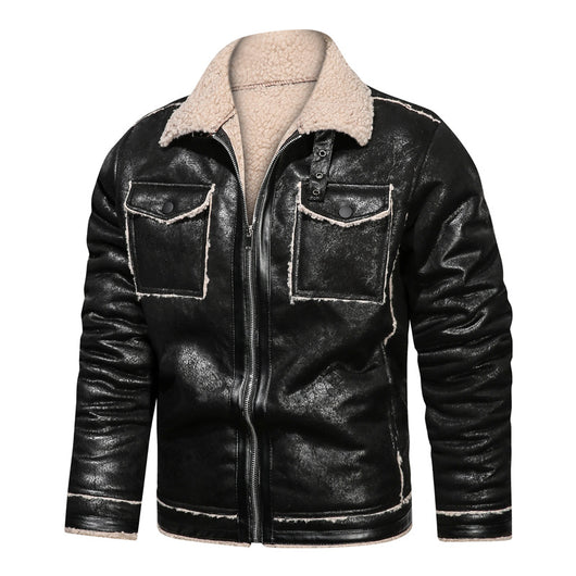 Chaqueta Retro Casual para Hombre Talla Grande con Solapa de Terciopelo - Image 3