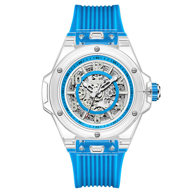 Reloj Automático Mecánico para Hombre Resistente al Agua con Esfera Transparente - Image 9