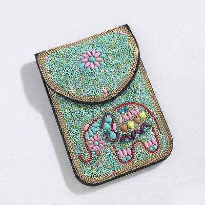 Bolsa Bohemia para Celular con Cuentas y Concha Marina - Image 60