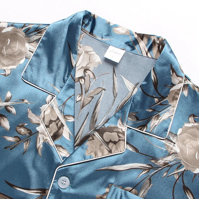 Pijamas de Seda para Parejas - Manga Larga Fresca y Cómoda - Image 57