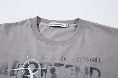 Camiseta de Algodón Puro con Diseño de Sombra Creativa para Hombre - Image 15