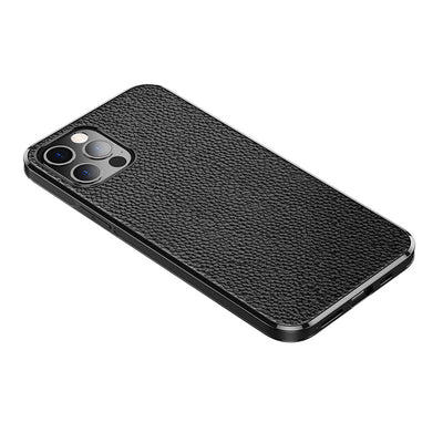 Funda Magnética de Cuero Lychee para iPhone - Protección Suave TPU - Image 8