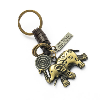 Llavero de Cuero Tejido a Mano - Estilo Vintage Artesanal - Image 8