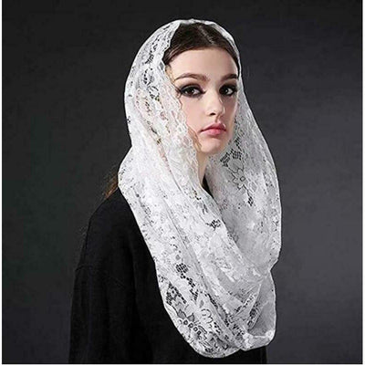 Velo Nupcial Vintage de Encaje para Novia - Tocado Elegante - Image 8