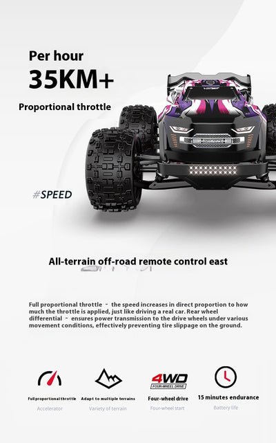 Auto RC Todoterreno 4x4 de Alta Velocidad con Tracción Integral y Control Remoto - Image 38