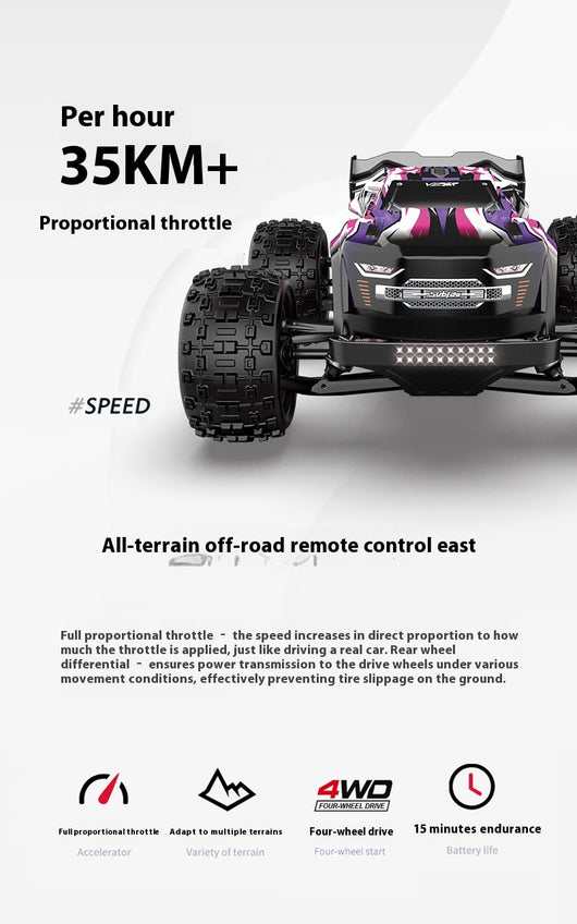Auto RC Todoterreno 4x4 de Alta Velocidad con Tracción Integral y Control Remoto - Image 38