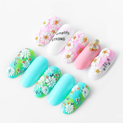 Calcomanías de Uñas con Relieve Serie Flores - Image 3