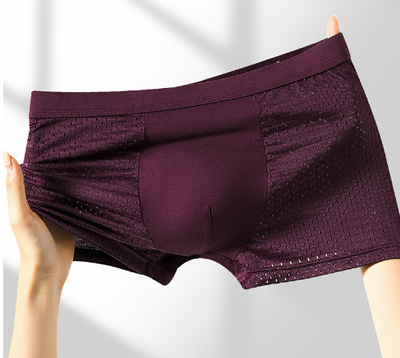 Calzoncillos Holgados de Malla Ice Silk para Hombre - Image 12