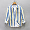 Camisa Holgada de Hombros Caídos con Rayas para Hombre