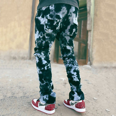 Jeans Rectos Tie-Dye Artesanal para Hombre - Image 14