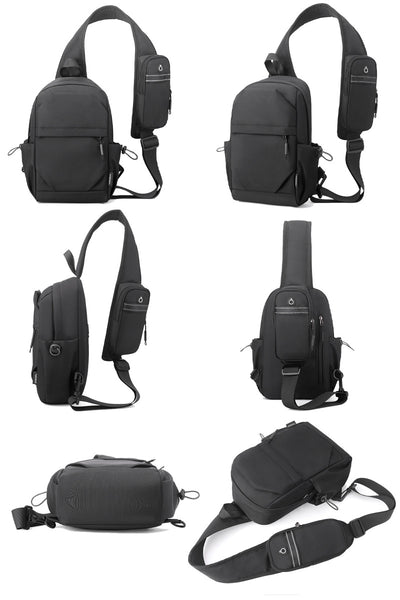 Mochila Pecho Oxford para Hombre - Bolsa Cruzada Funcional - Image 13
