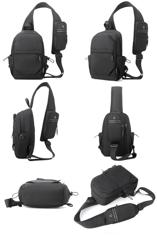 Mochila Pecho Oxford para Hombre - Bolsa Cruzada Funcional - Image 13