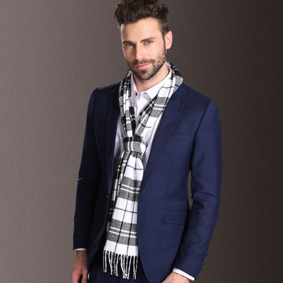 Bufanda Escocesa para Hombre Invierno Cálida Estilo Europa - Image 8