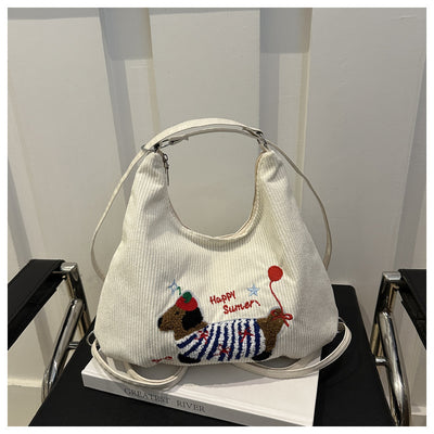 Bolso Tote Retro de Gran Capacidad para Mujer - Bolsa Casual de Hombro - Image 10