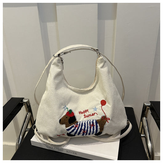 Bolso Tote Retro de Gran Capacidad para Mujer - Bolsa Casual de Hombro - Image 10