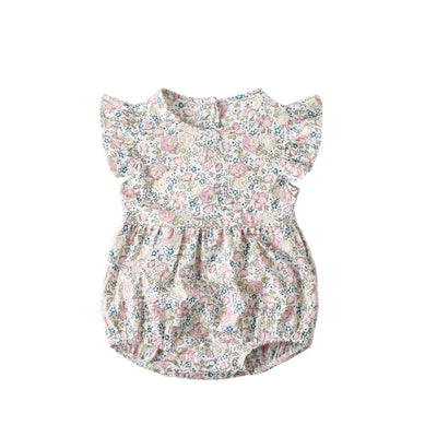 Pelele de Algodón Floral para Bebé - Diseño Pastoral Adorable - Image 8