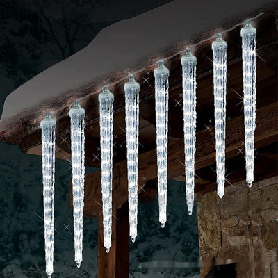 Lámpara Solar Navideña con Luces LED en Forma de Cono de Hielo - Image 29
