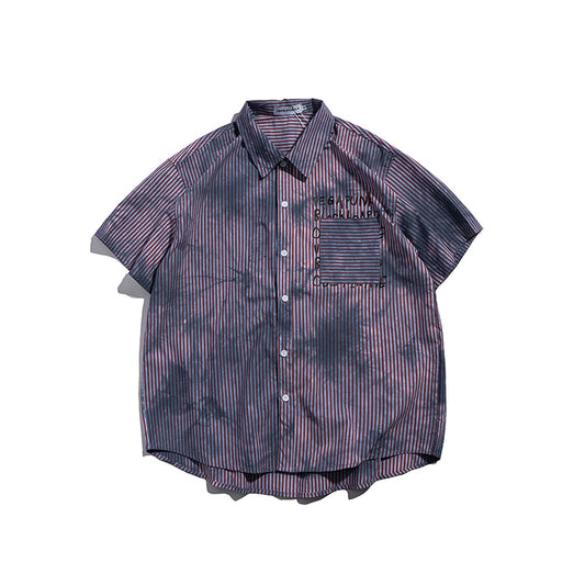 Playera Vintage Tie-Dye Sick Peak de Manga Corta