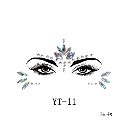 Cristales Adhesivos para Cara - Kit DIY de Diamantes y Brillos Acrílicos - Image 2