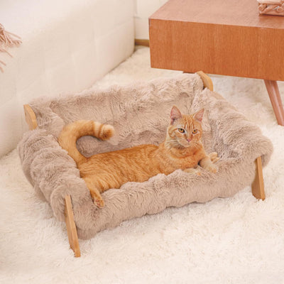 Sofá Cama para Gatos de Madera - Uso Todo el Año con Funda Removible - Image 3