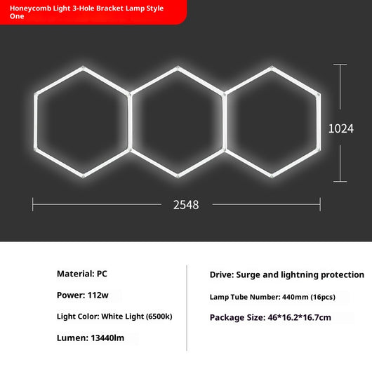 Luz LED Hexagonal para Garaje - Diseño Panal - Image 14
