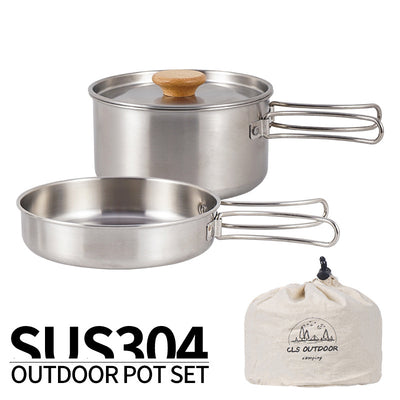 Olla y Sartén Plegable de Acero Inoxidable 304 para Camping y Montaña - Image 4