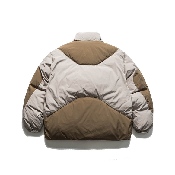Chamarra Acolchada Multicolor para Hombre con Cuello Alto