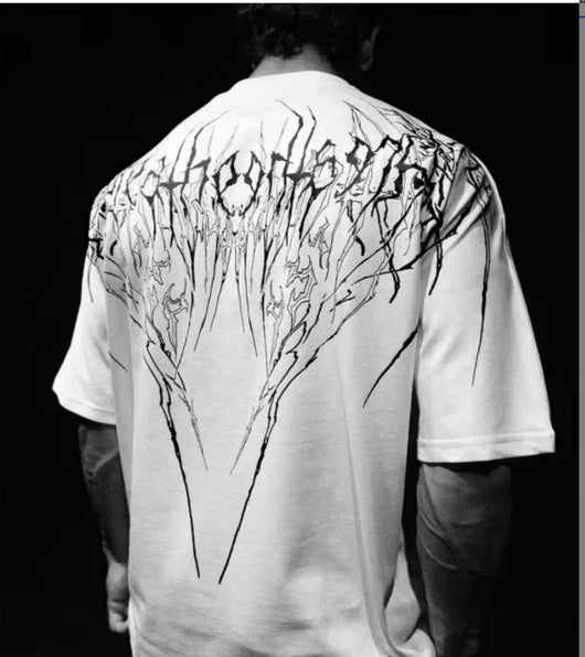 Playera Holgada de Algodón Talla Grande Estilo Oscuro - Image 15