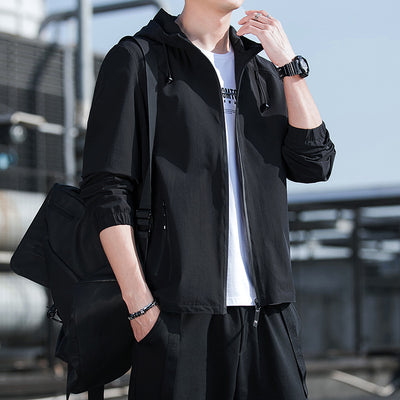 Chaqueta Slim con Capucha para Hombre - Image 3