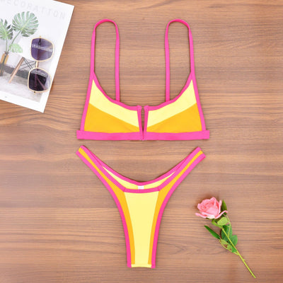 Bikini Dividido Estilo Europeo Sexy y Moderno - Image 6