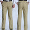 Pantalones de Cintura Alta para Hombre Maduro - Corte Recto Clásico