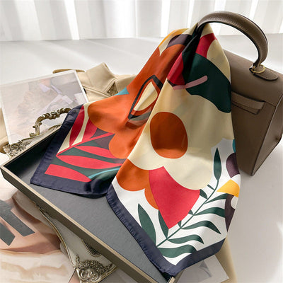 Pañuelo de Seda Estampado Dopamina para Mujer - Image 19