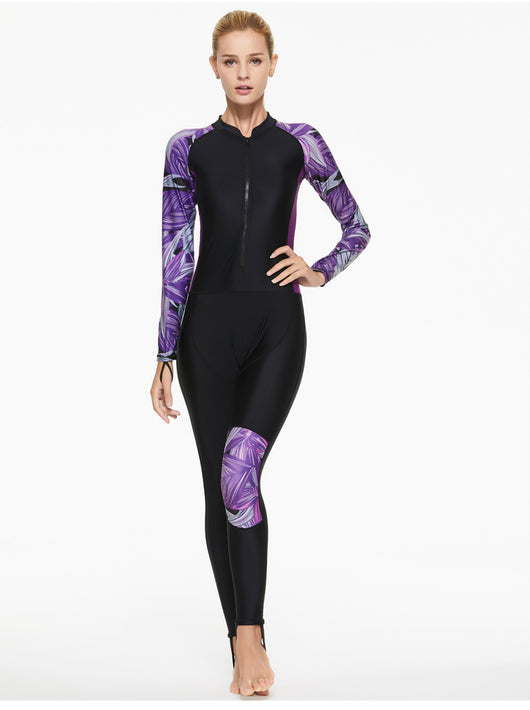 Traje de Baño Enterizo con Manga Larga y Protección Solar - Image 15