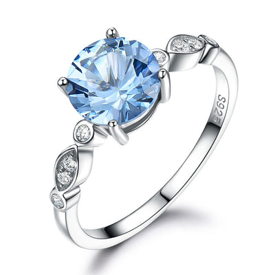 Anillo de Plata con Zafiro - Piedra de Nacimiento para Mujer - Image 4